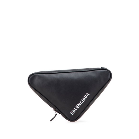 BALENCIAGA Black Leather Pouch - Picture 1 of 10